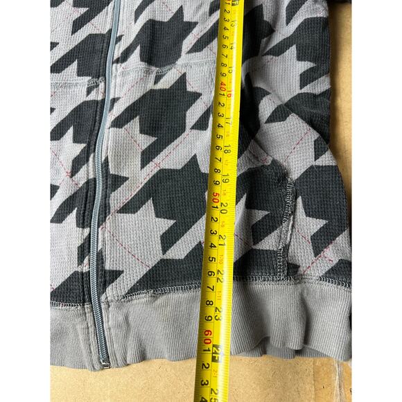 No Boundaries Gray Zip Up Fleece Sweater Medium 100% Cotton Lining - Picture 4 of 11